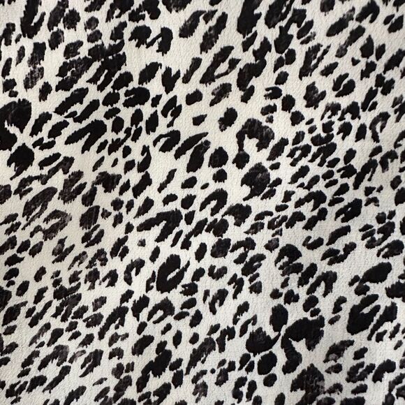 ZARA Dress Snow Leopard Print Tiered Ruffle Size S • BLOGGER FAVORITE - Picture 10 of 16
